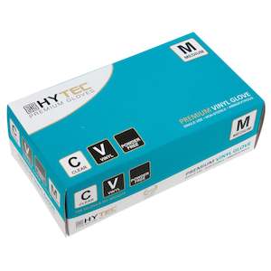 Disposable Clothing: Hytec Clear Vinyl Gloves, Powder Free, 100/pack
