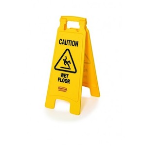 Safety Signage: Rubbermaid Floor Sign 'Caution Wet Floor' 2 or 4 sided