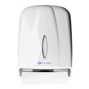 Interleaved Handtowel: Pacific Hygiene Compact Towel Dispenser - White(D54W) or Black(D54B)