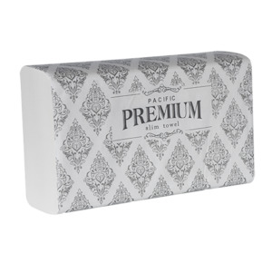 Interleaved Handtowel: Slim Premium Towel FSC 2 ply -150 sheets/pack, 12 packs/case (SP300)