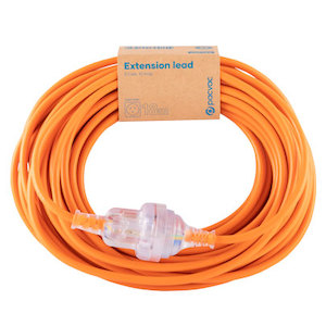 Pacvac Vacuums: PACVAC Extension Lead,  3 core 1mm, 18M - Orange