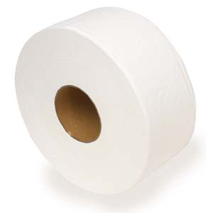 Systems Toilet Tissue: Pacific Recycled 2 Ply Jumbo Roll - 300m/roll, 8 rolls/case