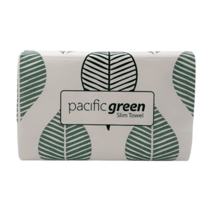 Slim Towels: Pacific Green Slim Towel 23cm x 22.5cm - 4000 Sheets