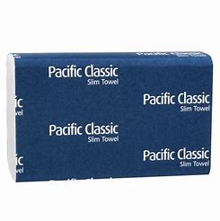 Slim Towels: Pacific Classic Slim Towel 23cm x 21cm - 4000 sheets - 250 sheets/pack, 16 packs/case