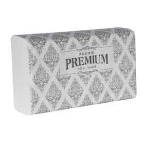 Slim Towels: Slim Premium Towel FSC 2 ply -150 sheets/pack, 12 packs/case (SP300)
