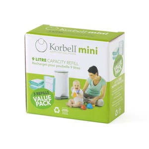 Rubbish Bags: Janibell Korbell Mini Bin 9L - Refill Liners (3 pack)