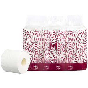 MATTHEWS Luxury Unwrapped Toilet Tissue Boxed - White, 3 Ply, 250 Sheets, 12 Pac&hellip;
