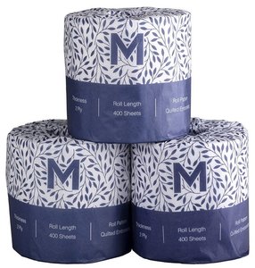 MATTHEWS Wrapped Toilet Tissue Boxed - White, 2 Ply, 400 Sheets, FSC® Mix (48)