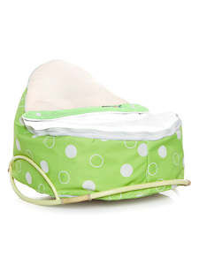 The Full Bundle: Green Polka Baby Bean Bag