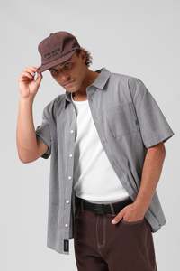 Mens Sale: Pin Stripe Shirt - Black/White Pin