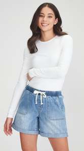 Junkfood Jeans: Maggie Shorts - Blue