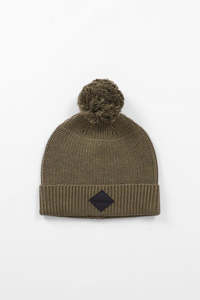 Womens Beanies: Pom Pom Beanie - Sage