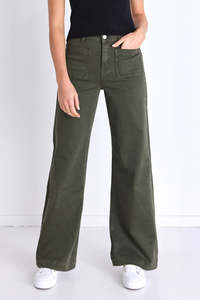 Denim Jeans: Zoey Jean - Dark Khaki