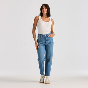 Denim Jeans: Hi Claudia Crop Jean - Hi Noon Blue