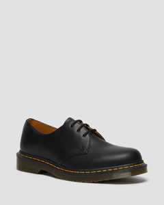 Doc Martens Womens: 1461 Eye Shoe - Black Smooth