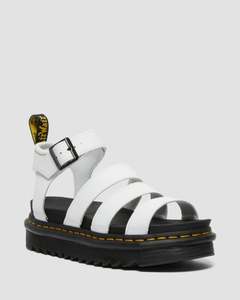 Doc Martens Womens: Blair 3 Strap Sandal - White
