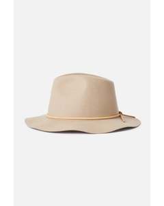 Womens Fedoras: Wesley Fedora - Light Tan