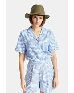 Womens Fedoras: Wesley Fedora - Military Olive