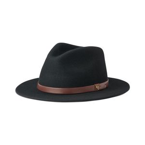 Womens Fedoras: Messer Fedora - Black/Brown