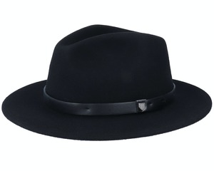 Womens Fedoras: Messer Fedora - Black/Black