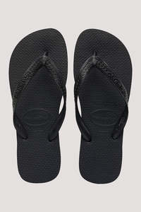 Mens Jandals 1: Havaianas Top Jandal - Black