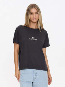 Haven For The Reckless Relaxed Tee - Dark Charcoal
