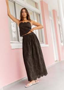 Sass Womens: Ani Full Skirt - Black