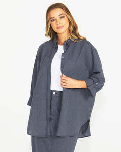 Liberty Shirt - Navy/White Stripe