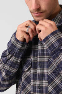 Winter Sale: Plaid Shirt - Navy