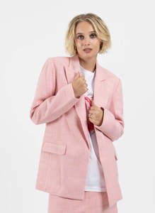 Womens Blazers: Easy Blazer - Pink