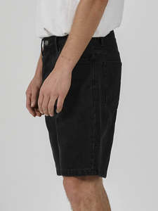 20 Deals 1: Chopped Hem Denim Short - Aged Black
