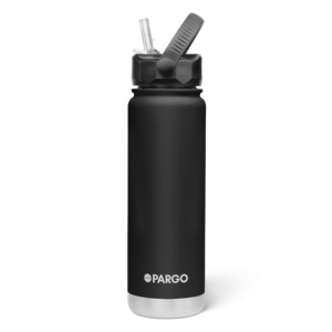 750ml Insulated Sports Bottle - Midnight Black