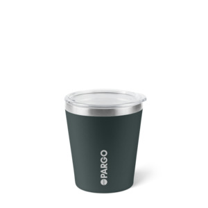 8oz Insulated Coffee Cup - BBQ Charcoal