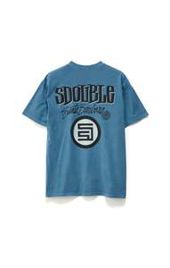 S Double: Combo Platter Tee - Wash Marine Blue