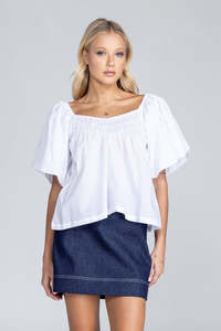 Love Me A Little Top - White