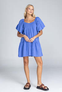 Blak The Label: Love Me a Little Mini Dress - Juniper Blue