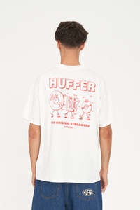 Mens Sale: Block Tee 220/Old School - Chalk