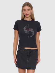 Chaos Reigns Boy Tee - Washed Black