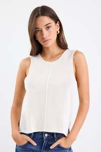 Among The Brave Womens: Nomad Knit Tank Top - Ivory