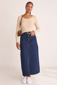 Among The Brave Womens: Better Scoop Neck Rib Knit Top - Oat