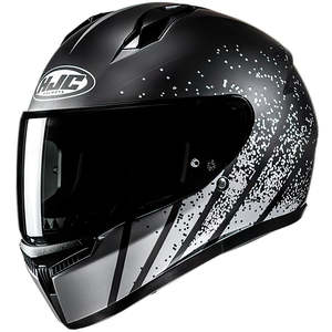 HJC Haven Black/Gray C10 Graphic Kart/Track Day Helmet