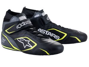 Alpinestars 1-T v3 Race Shoe Black Cool Grey Yellow Fluro