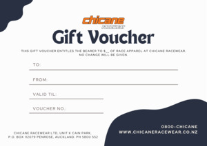Gift Card: Chicane Racewear Gift Card