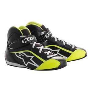 Alpinestars 1-KS Youth Kart Shoe Black White Yellow Fluro
