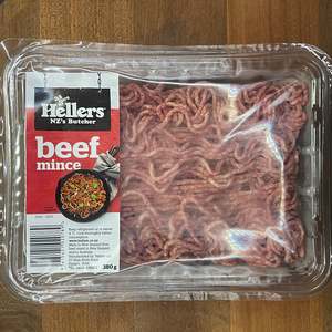 Beef: Hellers Beef Mince (Frozen) - 380g