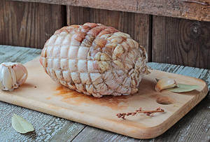 Chicken Poultry: Boneless Fresh Chicken Roast Stuffed Rolled and Netted - 1.3kg