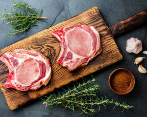 Pork: Pork Loin Chops (Frozen) - 1kg NZ pork