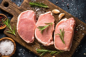 Pork Sirloin Steaks Rind On Fresh (NZ Pork) - 2x250g / 4x250g