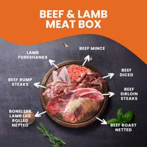 Meat Boxes: Beef and Lamb Premium Meat Box (NZ Grass Fed) - 5kg