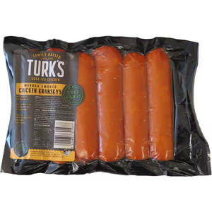 Sausages Smallgoods: Turk's Free Range Chicken Kransky (6 pack)